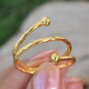 Gold Rings - Personalized gifts - Minimalist Ring - Bridal Ring - Engagement Rings -Rings for girls - 18K Gold Plated -Wedding Rings -VR-492