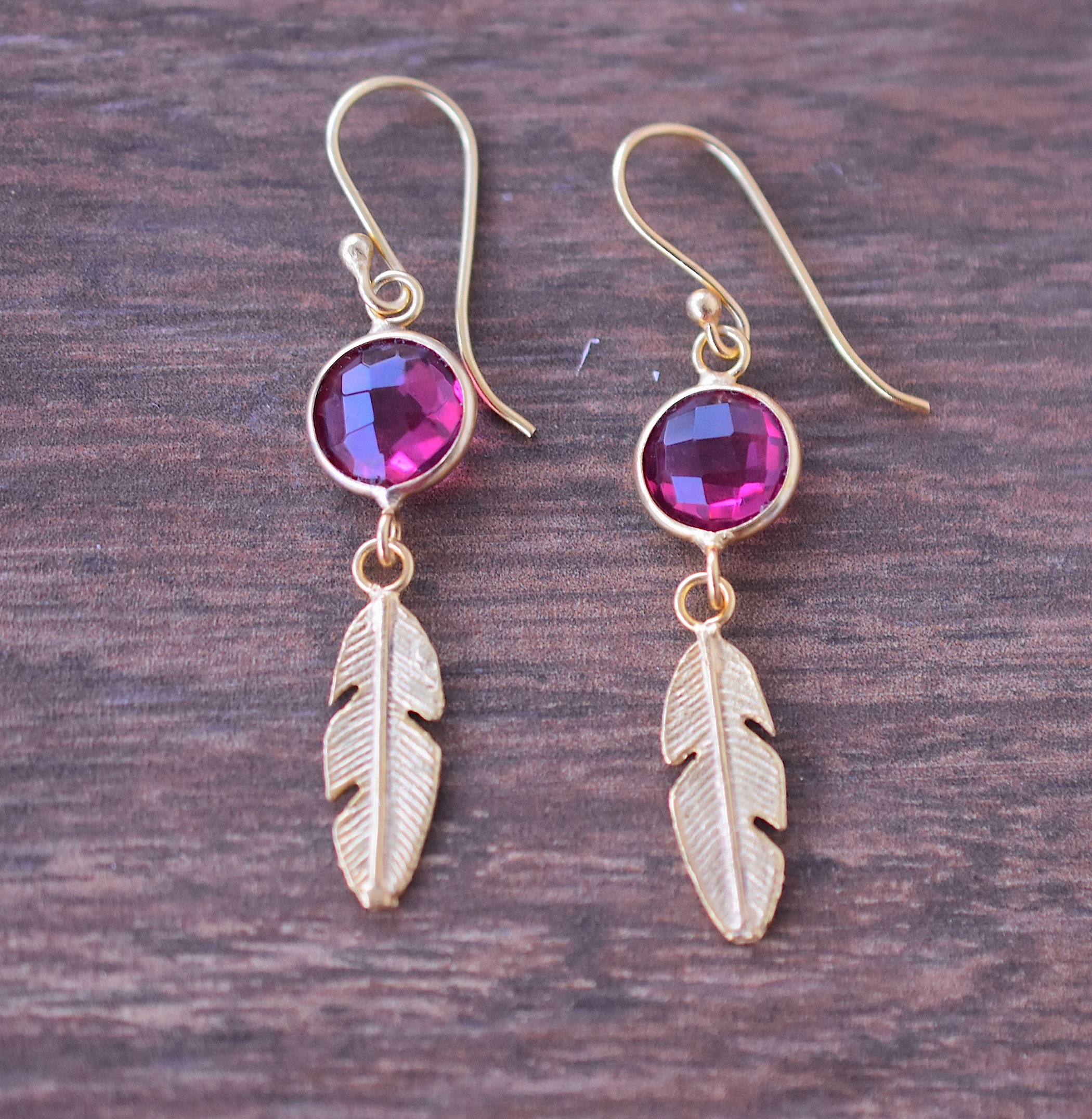 Pink Tourmaline Earrings Best Selling JewelryPersonalized Etsy