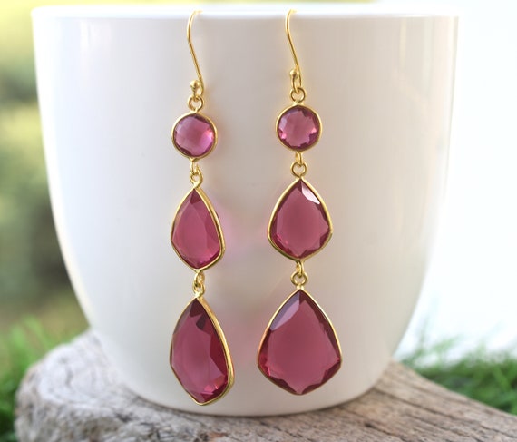 Gold clearance tourmaline earrings