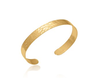 Ring 18k Armband Aus 18k Yellow Gold Filled - Massive Cuff/Bangle In Extra Large Größe 75mm Armband Gold - Foto 5