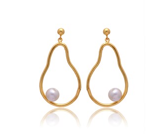 18K Gold Plated Earrings For Women - Handmade Gift Earrings For Women -Beautifully Crafted Fashion Jewelry -Birthday Anniversary Gift-VE-584