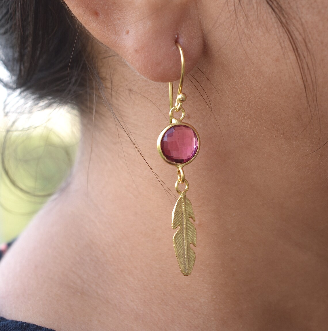 Pink Tourmaline Earrings best Selling Jewelrypersonalized Etsy