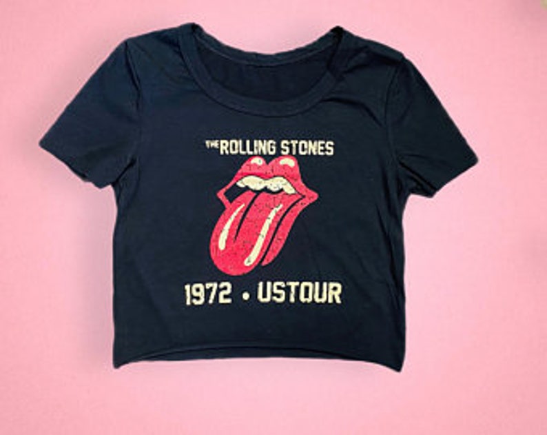Rolling Stones Crop Top