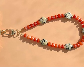 Gemstone Phone Strap/ Wrist Lanyard/ Phone Chain/ Bag Charm