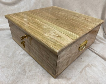 Chess Storage Box, Cherry  Wood Chess Set Storage, Custom Chess Box, Dovetail Chess Box, Wooden Chess Box
