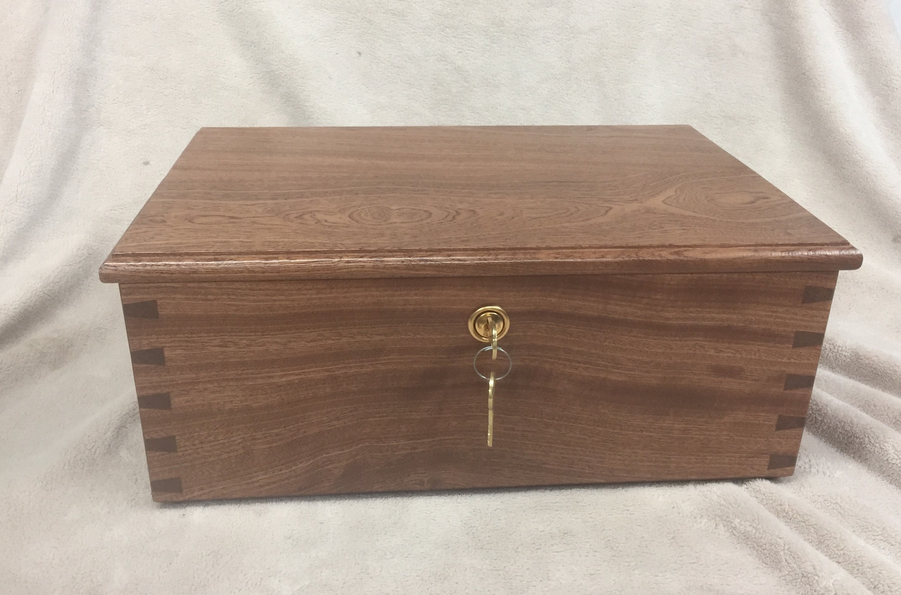 New Extra Large Mahogany Keepsake Box Solid Wood Etsy