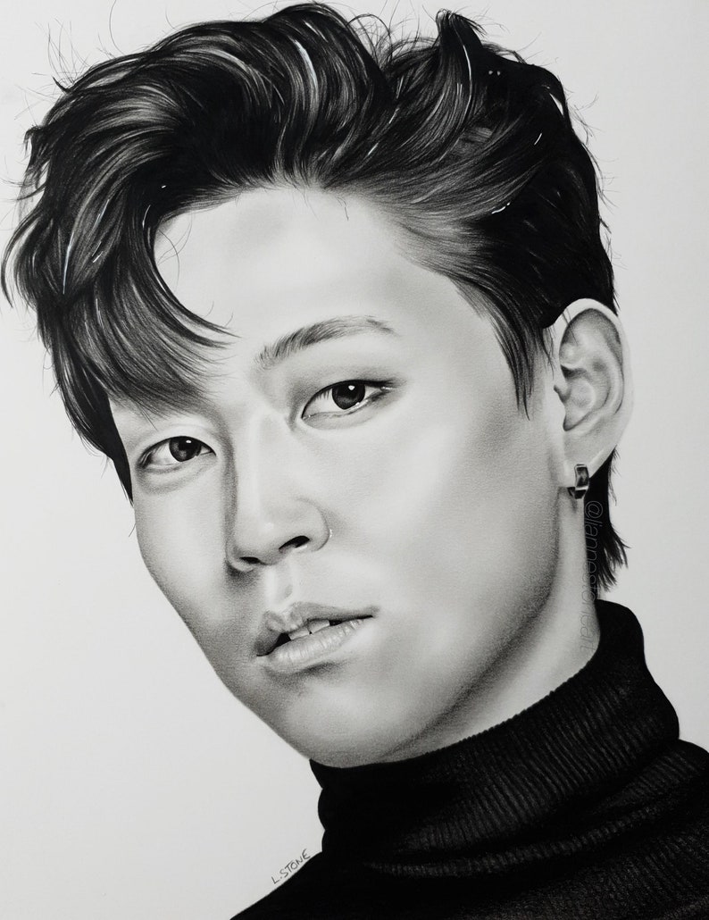 Kim Woosung The Rose A4 Print Etsy