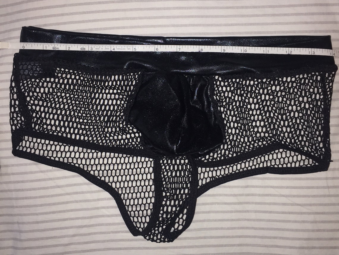 Sexy leather men underwear Handmade latex boxer Etsy