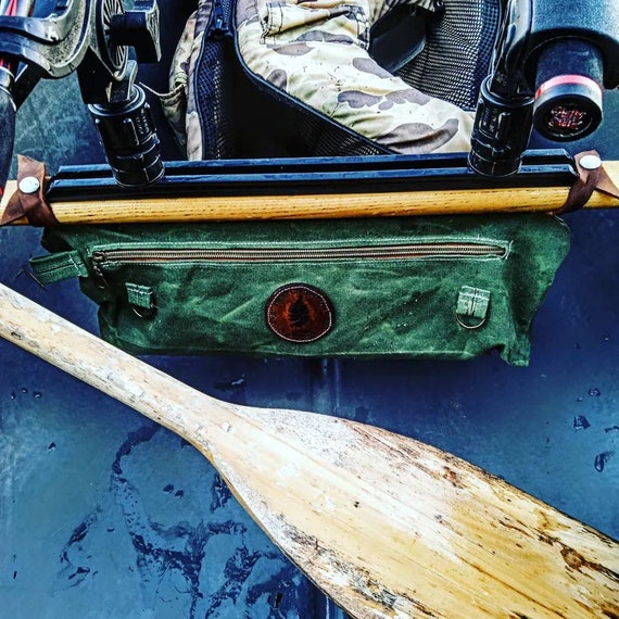 Waxed Canvas Canoe Thwart Bag made to Order Etsy