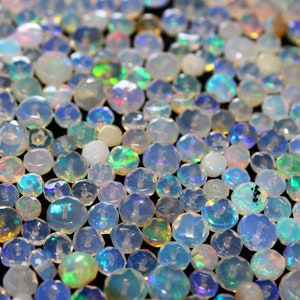 10 Ethiopian Opal Beads: Welo Opal, Center Drilled, 3-5mm