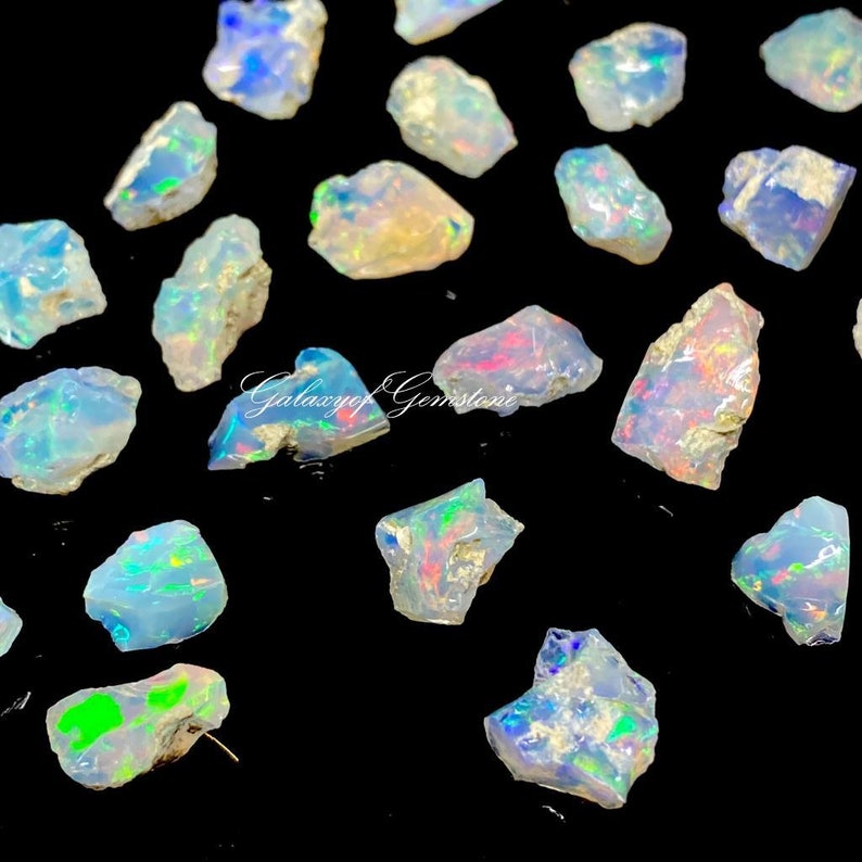 100 Pcs high Quality Rough Opal Raw Opal Crystals Bulk Raw Opal Rough Opal Lot Welo Opal AAA Grade Raw Opal Crystal fire Opal Rough zdjęcie 3