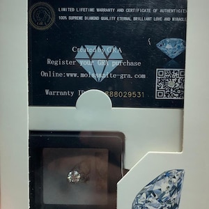 Natural Moissanite Round Lab Diamond Faceted Cut 6mm- 10mm Loose Stone D-E White Color VVS Clarity Various Sizes Loose Gemstone