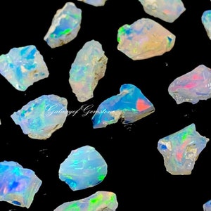 100 Pcs high Quality Rough Opal Raw Opal Crystals Bulk Raw Opal Rough Opal Lot Welo Opal AAA Grade Raw Opal Crystal fire Opal Rough zdjęcie 1