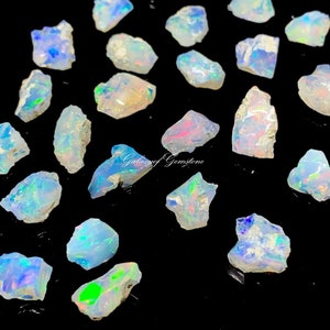 100 Pcs high Quality Rough Opal Raw Opal Crystals Bulk Raw Opal Rough Opal Lot Welo Opal AAA Grade Raw Opal Crystal fire Opal Rough zdjęcie 2