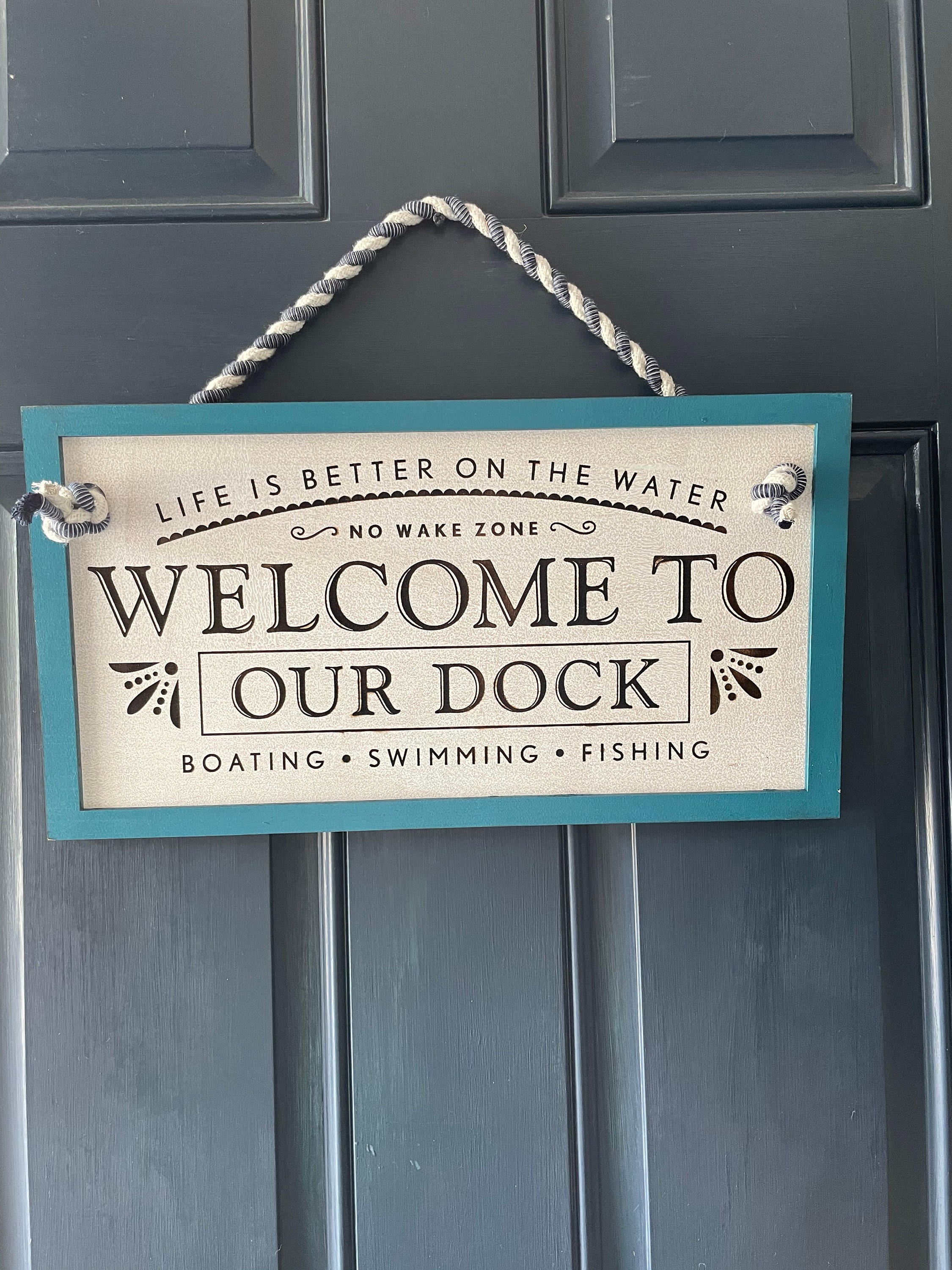 to Our Dock Door Hanger Etsy UK