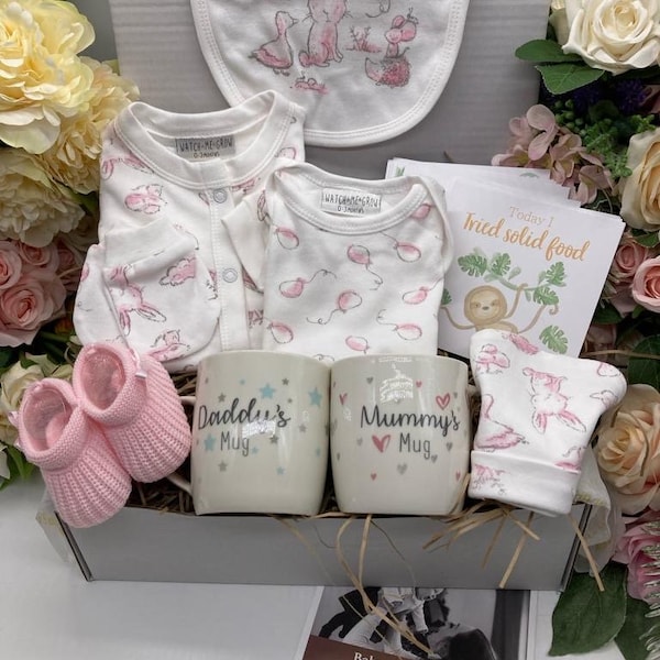 Baby Hamper. New Parent Gift Box, New Baby Gift, Unisex Baby Hamper & Baby Girl Hamper, Baby Boy Hamper, Baby and Mom, Baby Girl Gift