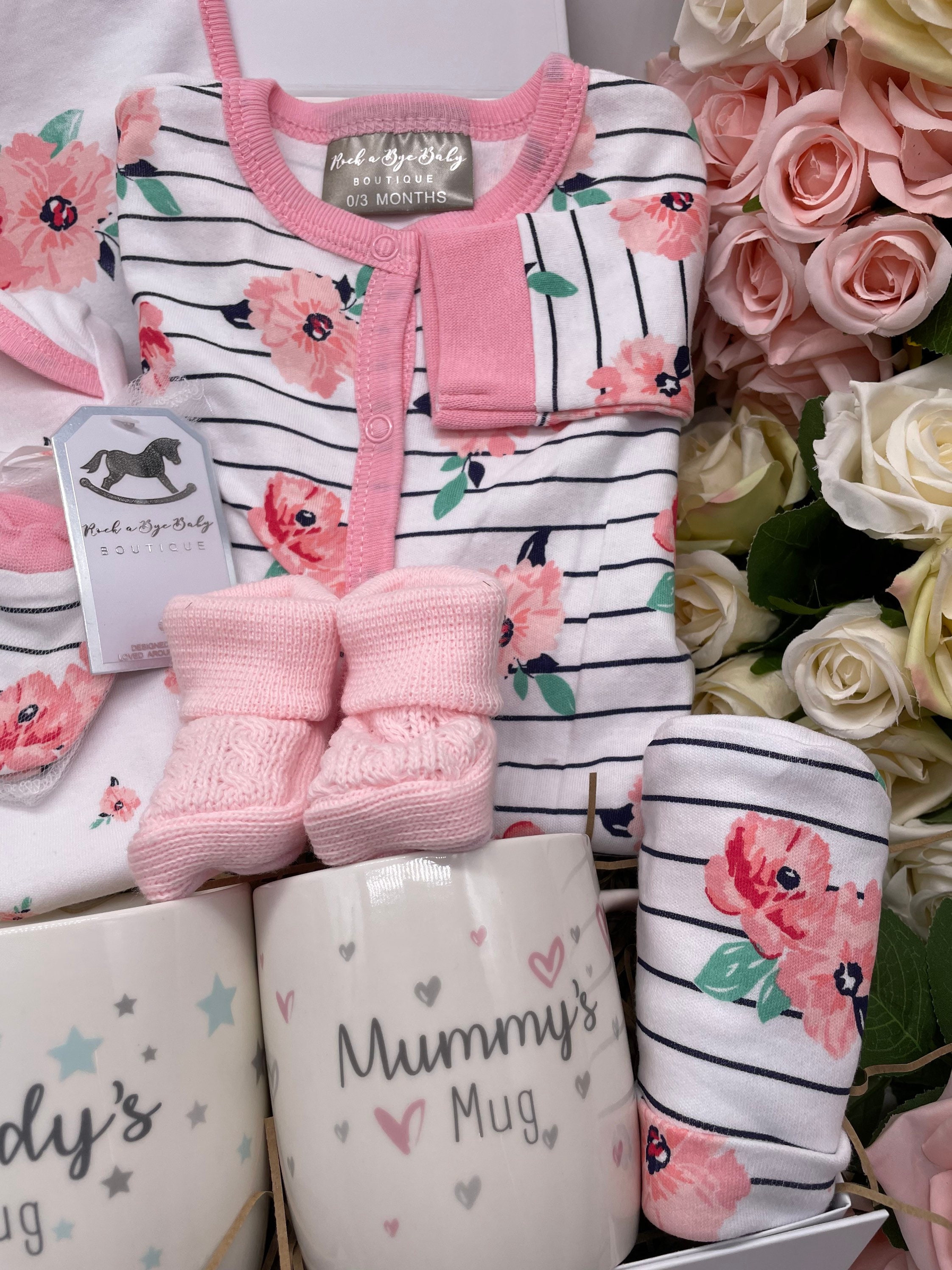 Baby Girl Hamper Girl Hamper & Baby Girl Gift Mom and Dad Etsy UK