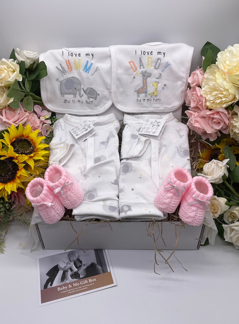 New Baby Twin Gift, Baby Hamper, Unisex Baby Hamper & Baby Girl and Boy Hamper, Baby Twins, Baby twin hamper image 2