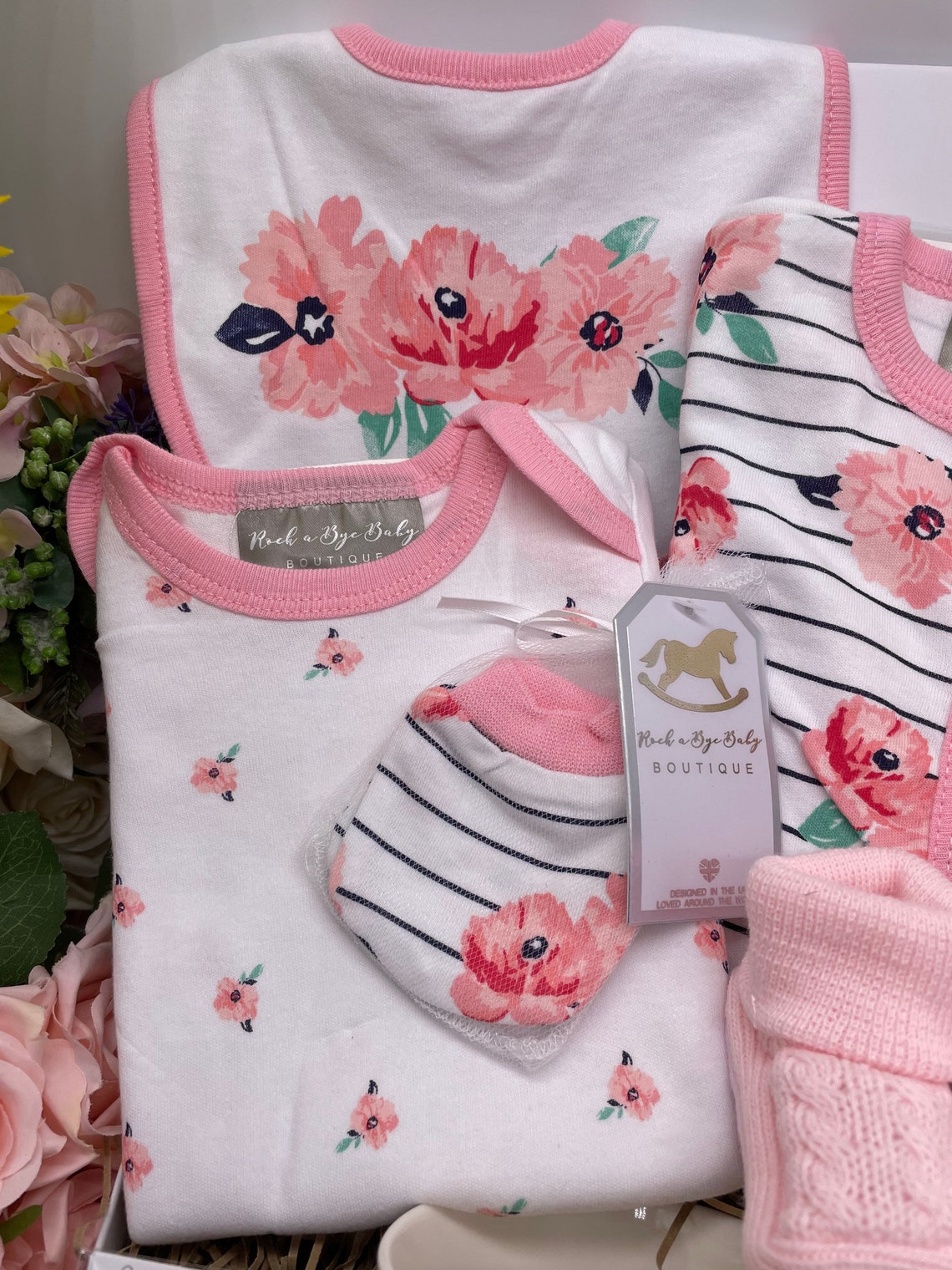 Baby Girl Hamper Girl Hamper & Baby Girl Gift Mom and Dad Etsy UK