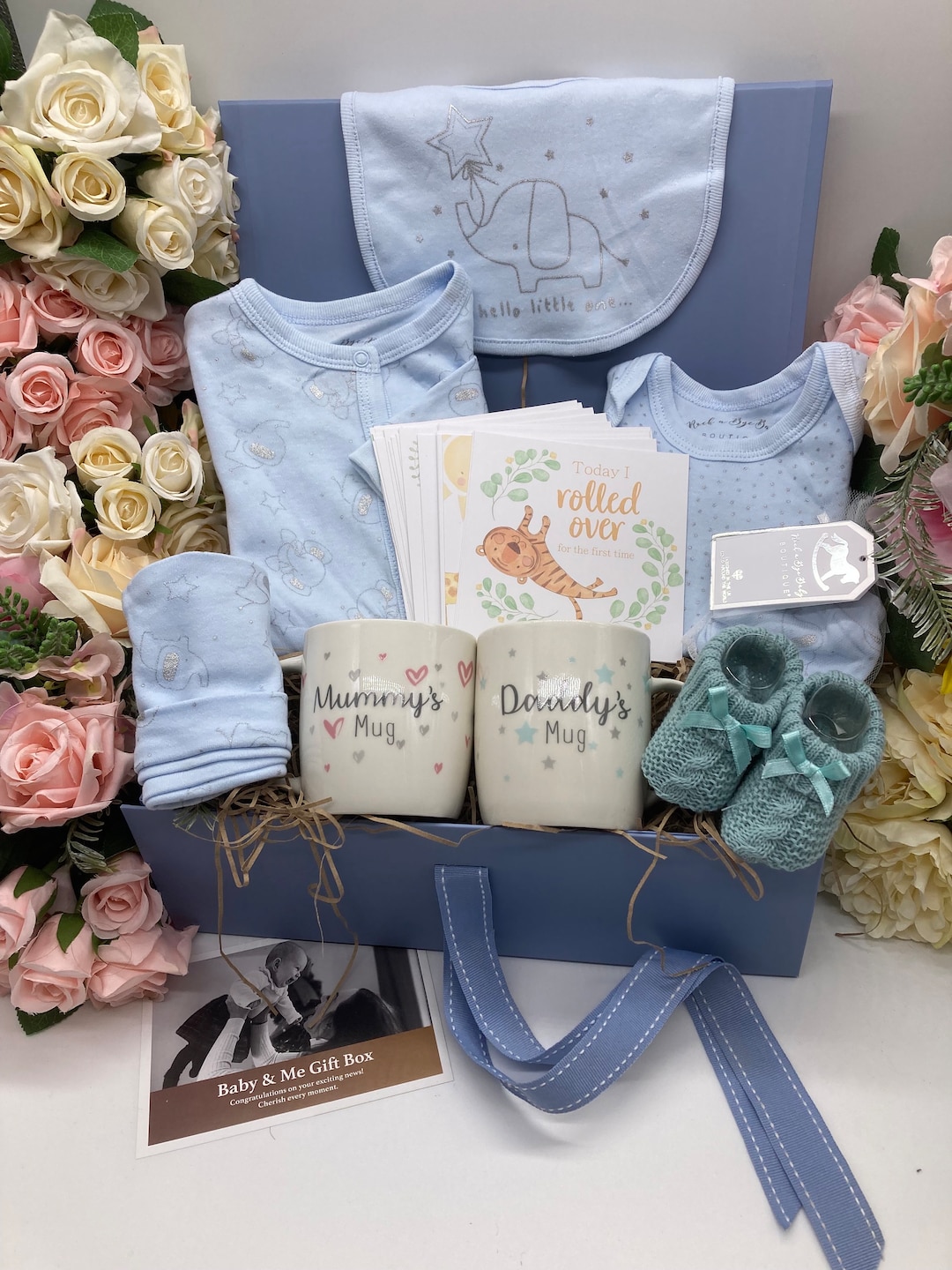 Baby Boy Hamper. New Parent Gift Box, New Baby Gift, New Baby Hamper ...