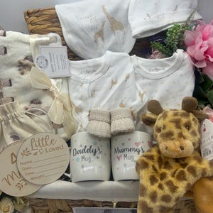 New Baby Gift, Baby Hamper, Baby Girl Hamper, Mom and Dad Deluxe Hamper , Baby and Mom, New Baby Boy Hamper , Baby Safari Baby Hamper