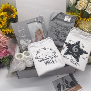 New Baby Gift, Baby Hamper, Unisex Baby Hamper & Baby Girl Hamper, Baby Boy Hamper . Baby Gift for Baby, Baby Milestone
