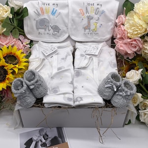 New Baby Twin Gift, Baby Hamper, Unisex Baby Hamper & Baby Girl and Boy Hamper, Baby Twins, Baby twin hamper image 1