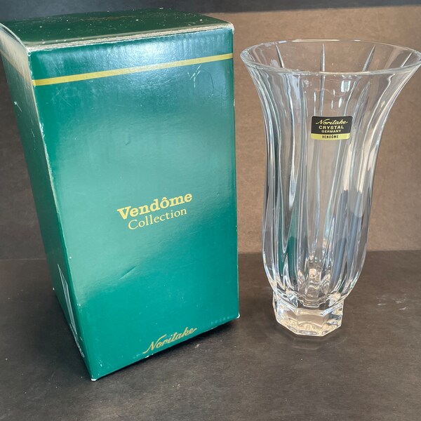 Noritake Crystal Vase Etsy