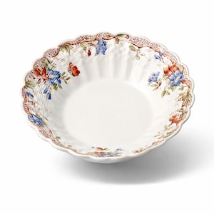 4 Vintage Copeland Spode Sydney Berry Bowls Chelsea Wicker Dinnerware China England UK