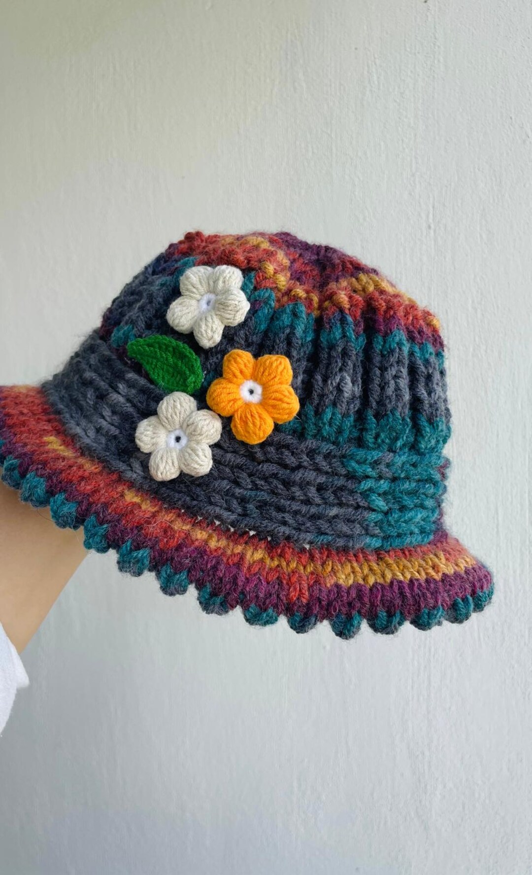 Bucket Hat Knitting Pattern PDF, Step by Step Tutorial for Beginners - Etsy