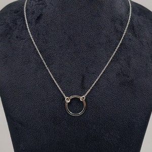 Dainty Circle Necklace, Sterling Silver, Dainty Necklace, Karma Necklace, Dainty, Layering Necklace, Minimalist Necklace, Silver, Delicate