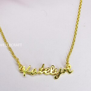 Custom Name Necklace, Gold Name Necklace, Personalized Name Necklace, Birthday Gift for Her, Christmas Gift, Gift for Mom