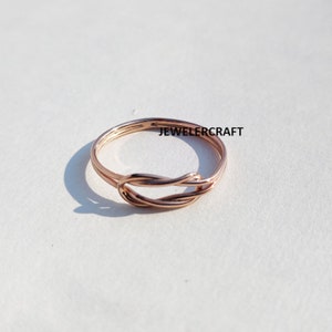 Knot ring - Dainty Ring - Minimalist Ring - Stackable ring - Minimalist Jewelry - Stacking ring - Tiny gold ring - Thin gold ring