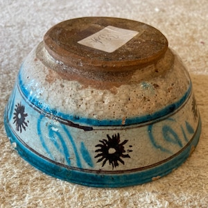 Antique Asia Ceramic Bowl,Gift decorative bowl,Antique clay bowl,Unique hand-painted bowl,Free Shipping