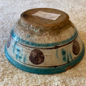Antique Asia Ceramic Bowl,Gift decorative bowl,Antique clay bowl,Unique hand-painted bowl,Free Shipping