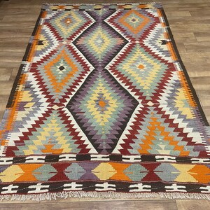 Vintage Antalya Handmade Kilim Rug,265x170cm Decorative Kilim Rug,Good Condition rug,High Quality kilim rugs,Free Shipping