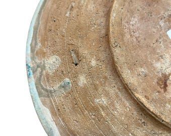 アンティーク ウズベキスタン陶器皿 – 100年以上前の中央アジアの陶器