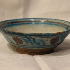 Unique hand-painted bowl,Gift decorative bowl,Antique Soup Ceramic Bowl, Antique Ceramic Clay Bowl,Free Shipping
