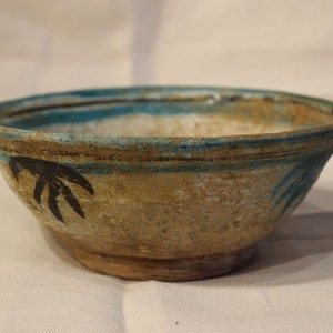 Antique clay bowl,19 cm ,Antique Ceramic Bowl,Gift decorative bowl,Unique hand-painted bowl,Free Shipping