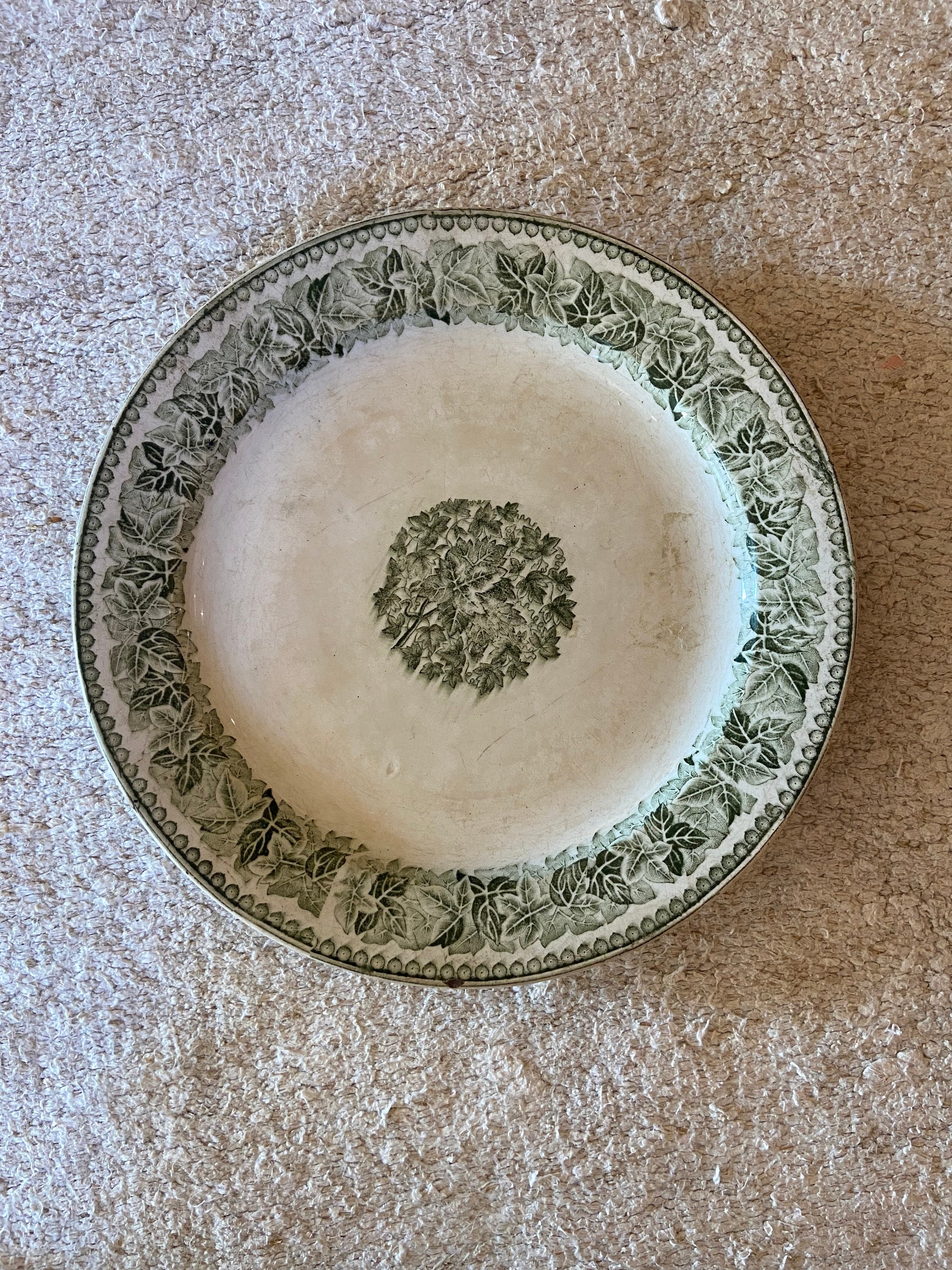 大皿φ41cm イタリア陶器 絵皿 伝統的 手描き 飾り皿 伊万里手描き中皿｜