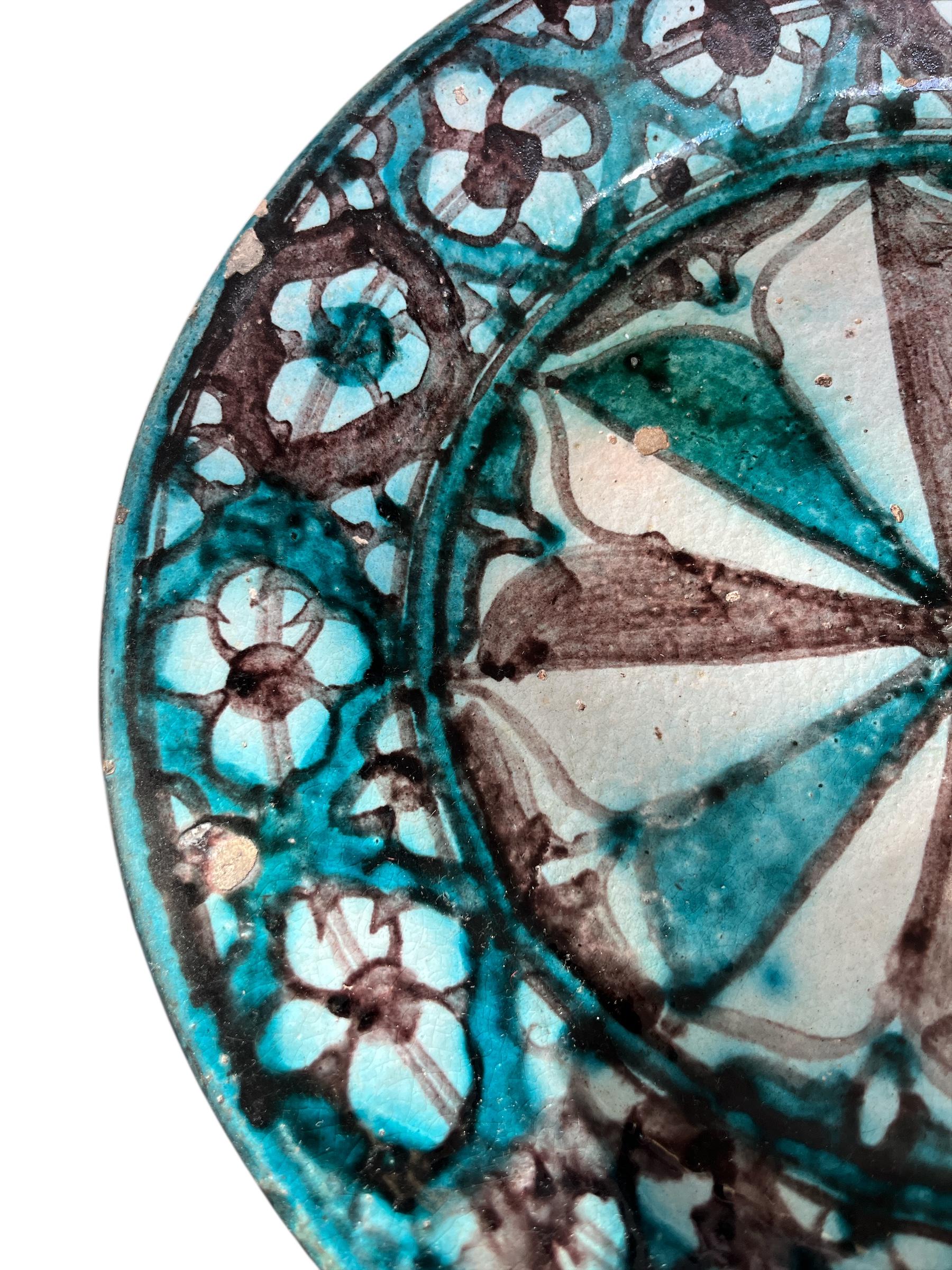 アンティーク ウズベキスタン 花柄釉皿 – 41 cm / 16.14 インチ - Etsy