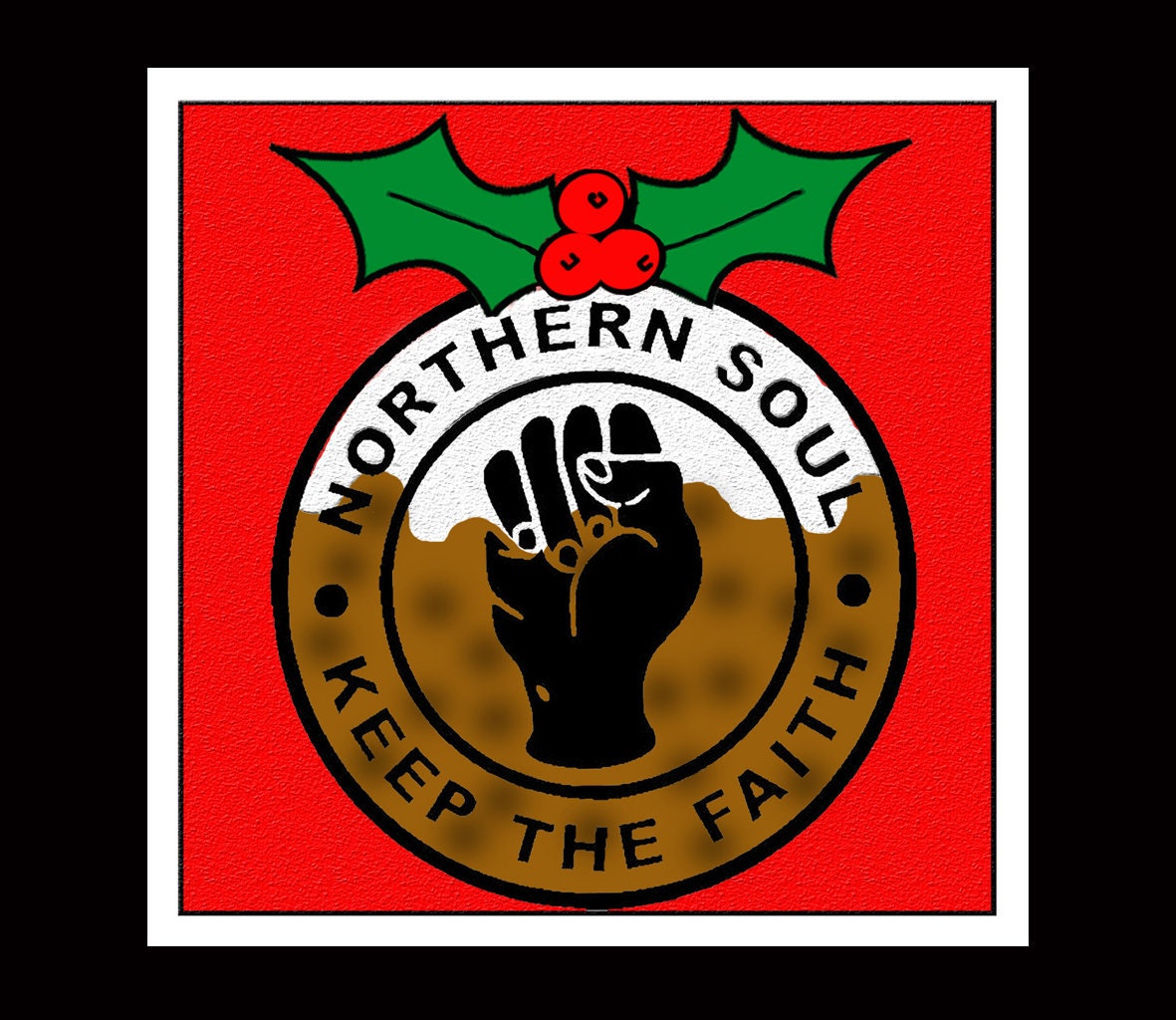 Felpa Con Cappuccio Northern Soul 'Keep The Faith', Unisex, Cotone, Tasca Frontale, Taglie S-XXL - 2