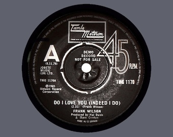 Northern Soul Memorabilia Do I Love You Indeed I Do Tamla Motown Label Coaster