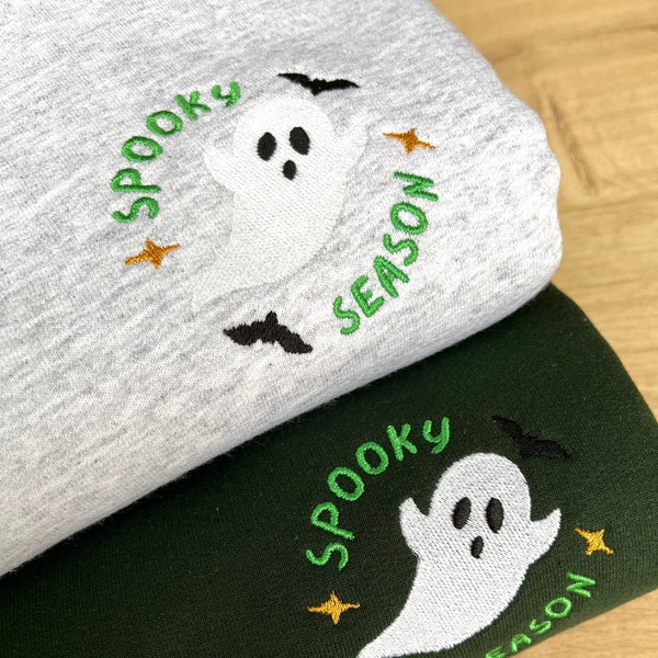 Spooky Season Ghost Glow in the Dark Halloween Sweatshirt