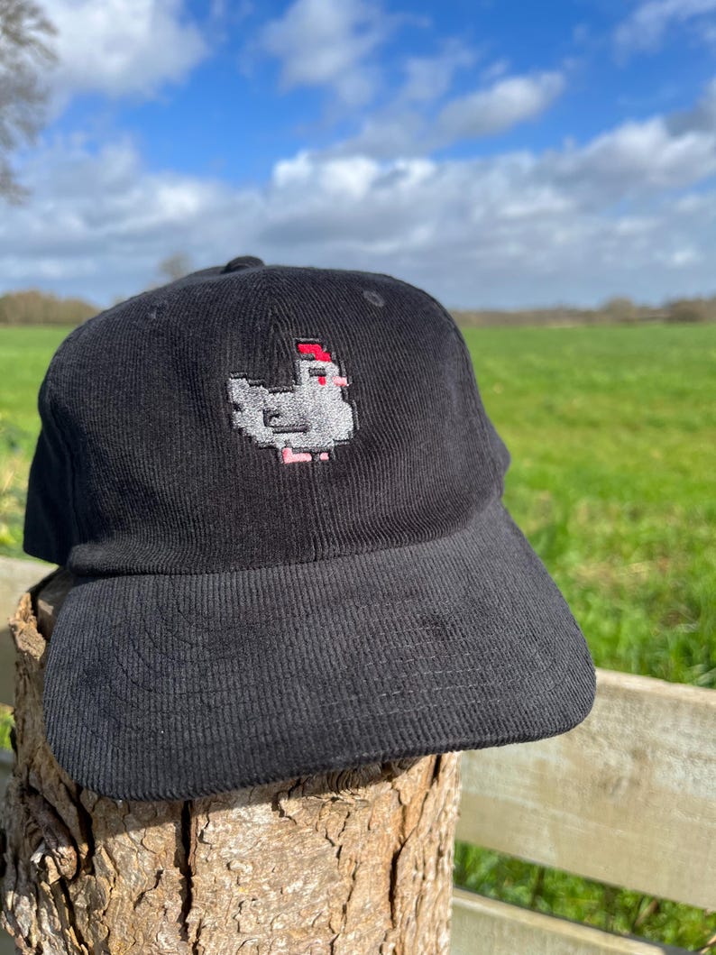 Chicken Corduroy Cap | Stardew Valley | Cozy Gaming Gift - Etsy