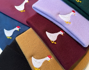Festive Goose Beanie