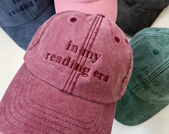 Bookish Embroidered Cap | Book Lover Reading Gift