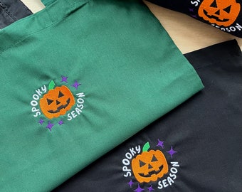 Spooky Season Pumpkin Halloween Tote Bag