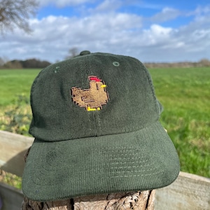 Chicken Corduroy Cap | Stardew Valley | Cozy Gaming Gift