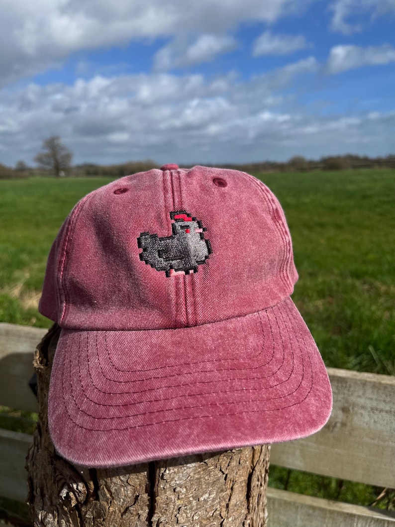 Pixel Chicken Cap | Stardew Valley | Cozy Gaming Gift - Etsy UK